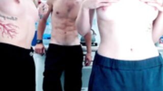 Nearsaturn topples 2 girl