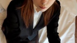 A rookie saleswoman, fucked by her business partner on