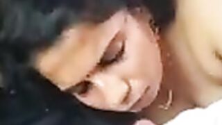 mallu giving blow job in car
