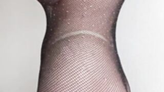 Mady Gio fishnet pasties dance