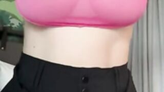 allissonnyc pink top seethrough