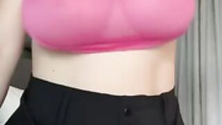 allissonnyc pink top seethrough