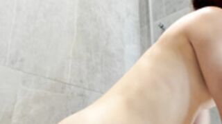 bush_mia shower play, dildo and asshole