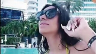Tik Tok Live Nip Slip In the Pool