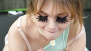 AbrieBaby OF Trampoline Fuck