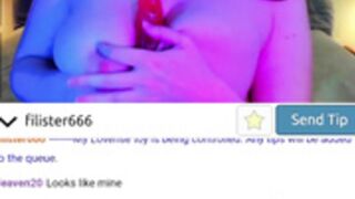 filister666 plays with her dildo 2