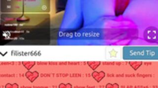 filister666 plays with her dildo 2