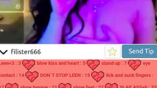 filister666 plays with her dildo 2