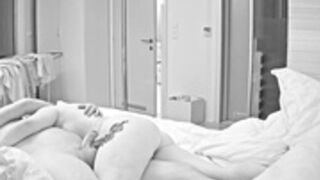 Katie and Adam have hanjob and blowjob in the dark