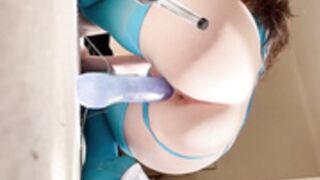 BelleDelphine Creamy Clear Dildo Play