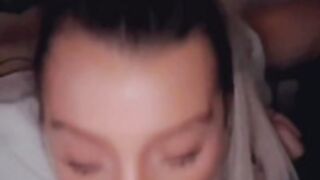 TheRealBrittFit Blowjob & Sex Cum Shot on Back