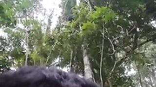 Girl fucked by bf in jungle