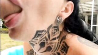 InkedBiitch Naked pool