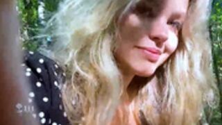 dianaholiday polka dot dress in the woods, NN no action