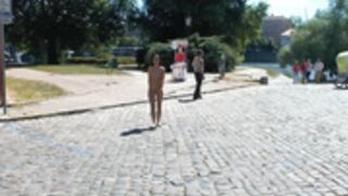 KARI WALKING NAKED ON PUBLIC 1