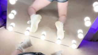 Belledelphine showing her ass