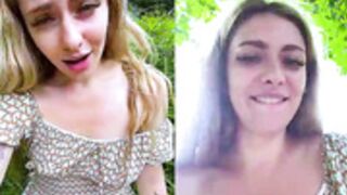 Brain dead MariiD faps 3 min walk from her house in Spb