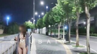 chinese public nudity walking on the streets at night