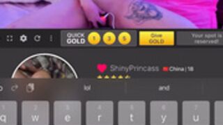 ShinyPrincassea striptease and rides unlimited she cums