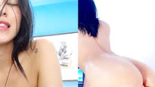 Sassy--Girl fuck machine in ass