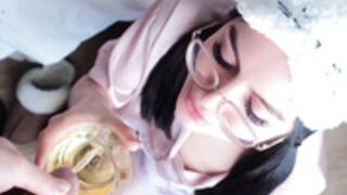 Ema Lee - Waking up to a glass of yellow piss