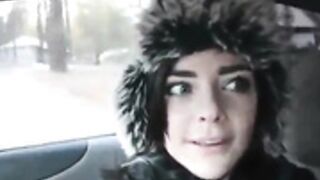Ashe Maree in the snow