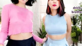 lovely_asian_ and sunny_ellie hot asses