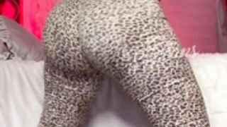 DulceMariaa - Tight Leopard Print Pants