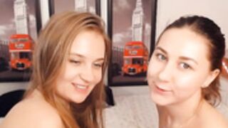 ariella and lanna kiss and spank