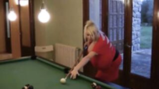 Beshine plays pool