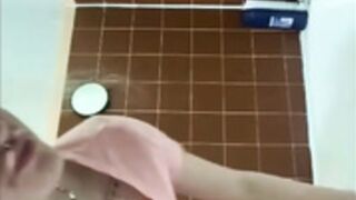 Twins nips hanging under drop shirt