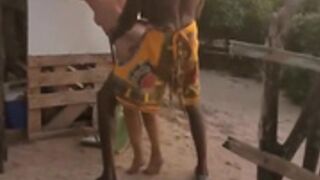 Blonde Fucks African Village