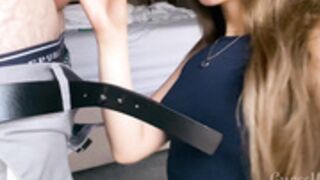 guesswhox2 Sneaky blowjob and fuck while the fam visits