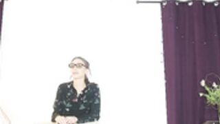beauty braces glasses facial cum
