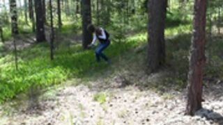 Abby - very pretty Russian girl has sex after a walk