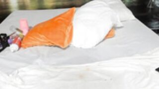 Chubby girl fingers ass and pussy