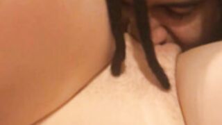 Dreaded sucking a Russian pussy