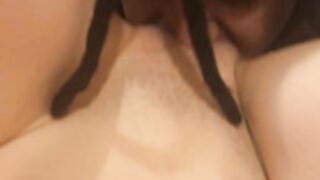 Dreaded sucking a Russian pussy