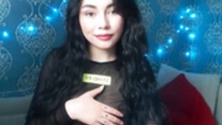 beautiful samantha_glow see through top non-nude
