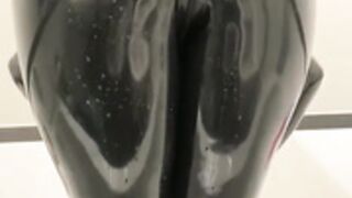 Angel Wicky - Solo Black Latex Catsuit