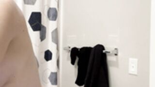 Barely Preggo Teen Swimsuit Try-on