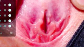 Vianviolet closeup big clit pee hole