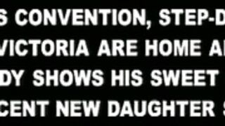 Teen plays with dad