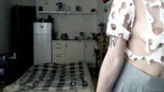 kali_the_goddess 220804 cut up top titty tease, no pnty