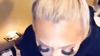 cum in blondy beauty pretty mouth