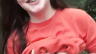 Brother and sister at forest