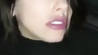 Cam Girl Gets Eaten Out In Car