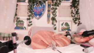 mollyflwers 03.09.2022 sex machine, two big squirts