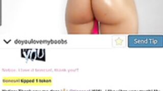 Sexy 18 year old teen oils her bubble butt