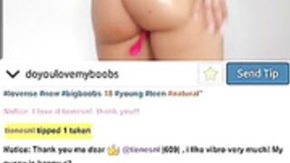 Sexy 18 year old teen oils her bubble butt